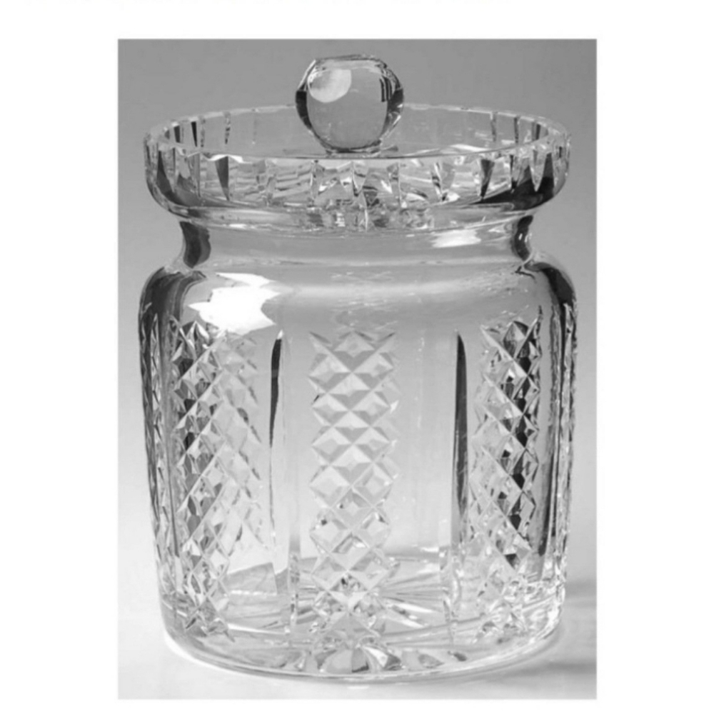RETIRED VINTAGE 1953 WATERFORD HIBERNIA BUSCUIT BARREL